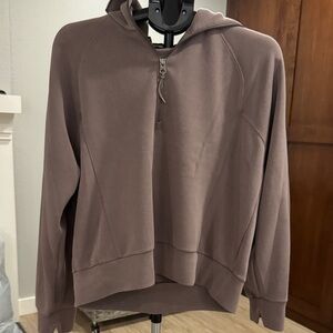 Taupe Half-Zip Sweater & Pant Set